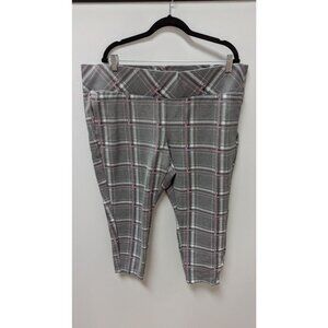 Torrid Grey/Pink Plaid Pixi Pants
